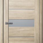 Дверь межкомнатная Ла Стелла 200 Ясень Латте (матовое стекло)