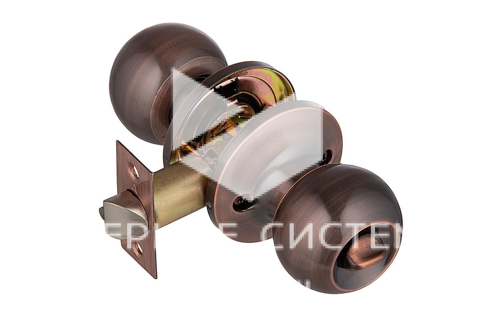 21006 Ручка шар ARSENAL 607 AC-BK медь (фиксатор) — изображение 1