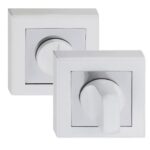 Завертка OLS WPC белый/хром КВАДРАТ