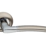 Ручка A-55 HH/PС белый никель/хром