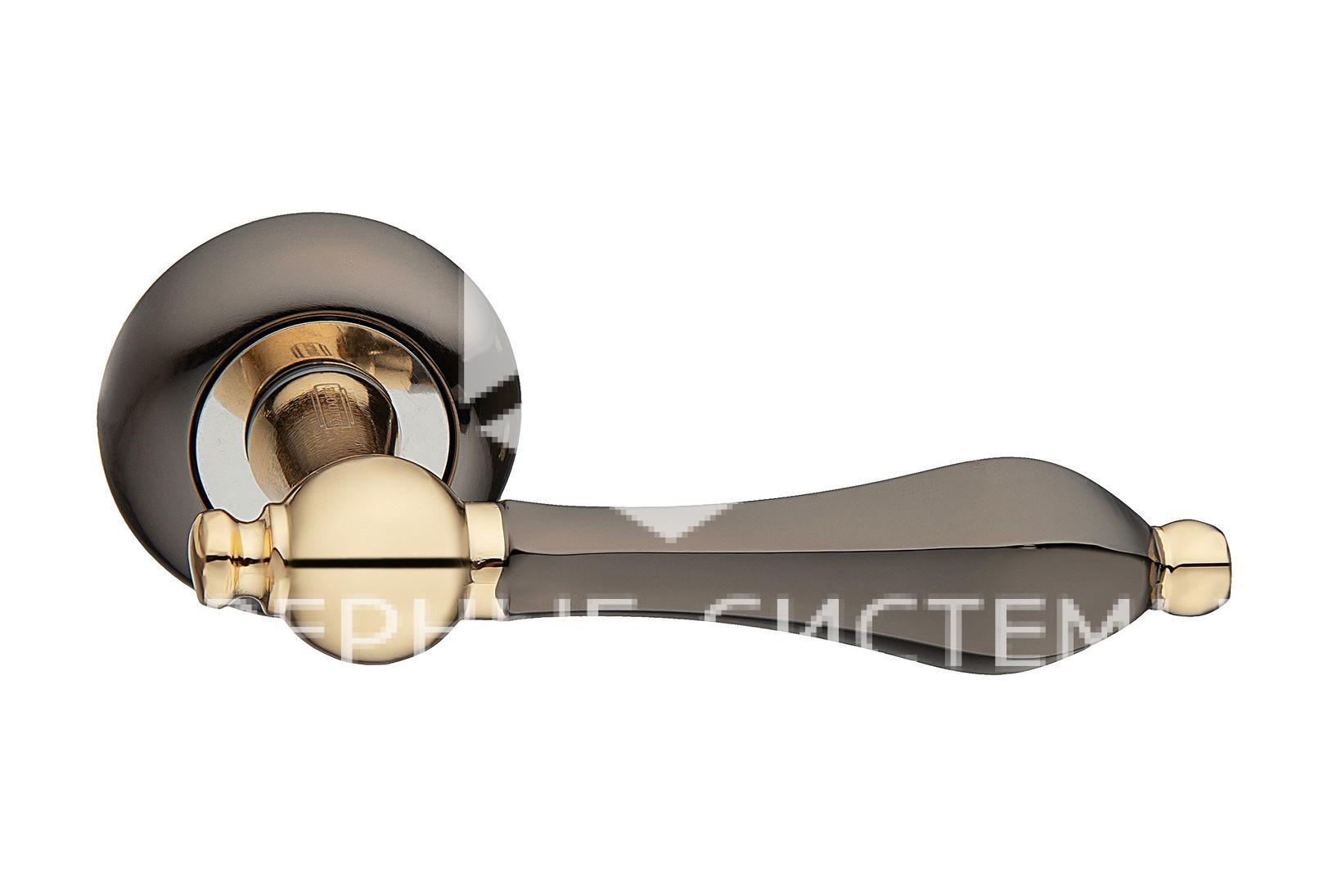 39818_BDxif07 Ручка A-61 BH/PB черный никель/золото — изображение 1