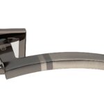 Ручка A-230 BH/SN черный никель/хром матовый (квадрат)