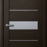 Дверь межкомнатная Ла Стелла 200 Дуб Мокко (матовое стекло)