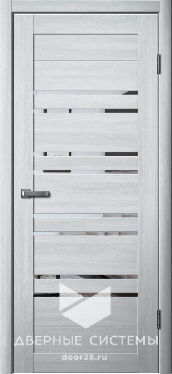 Дверь межкомнатная Ла Стелла 282 Ясень Пепельный (зеркало)