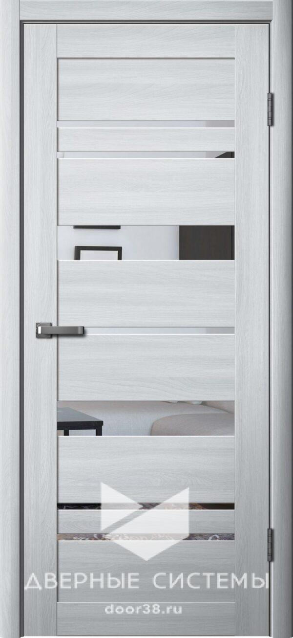 Дверь межкомнатная Ла Стелла 283 Ясень Пепельный (зеркало)