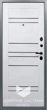 Входная металлическая дверь Титан 8С Бетон снежный / Графит