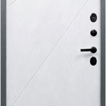 Входная металлическая дверь Титан ДИАГОНАЛЬ Бетон снежный / Графит