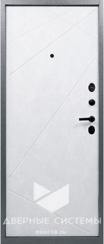 Входная металлическая дверь Титан ДИАГОНАЛЬ Бетон снежный / Графит