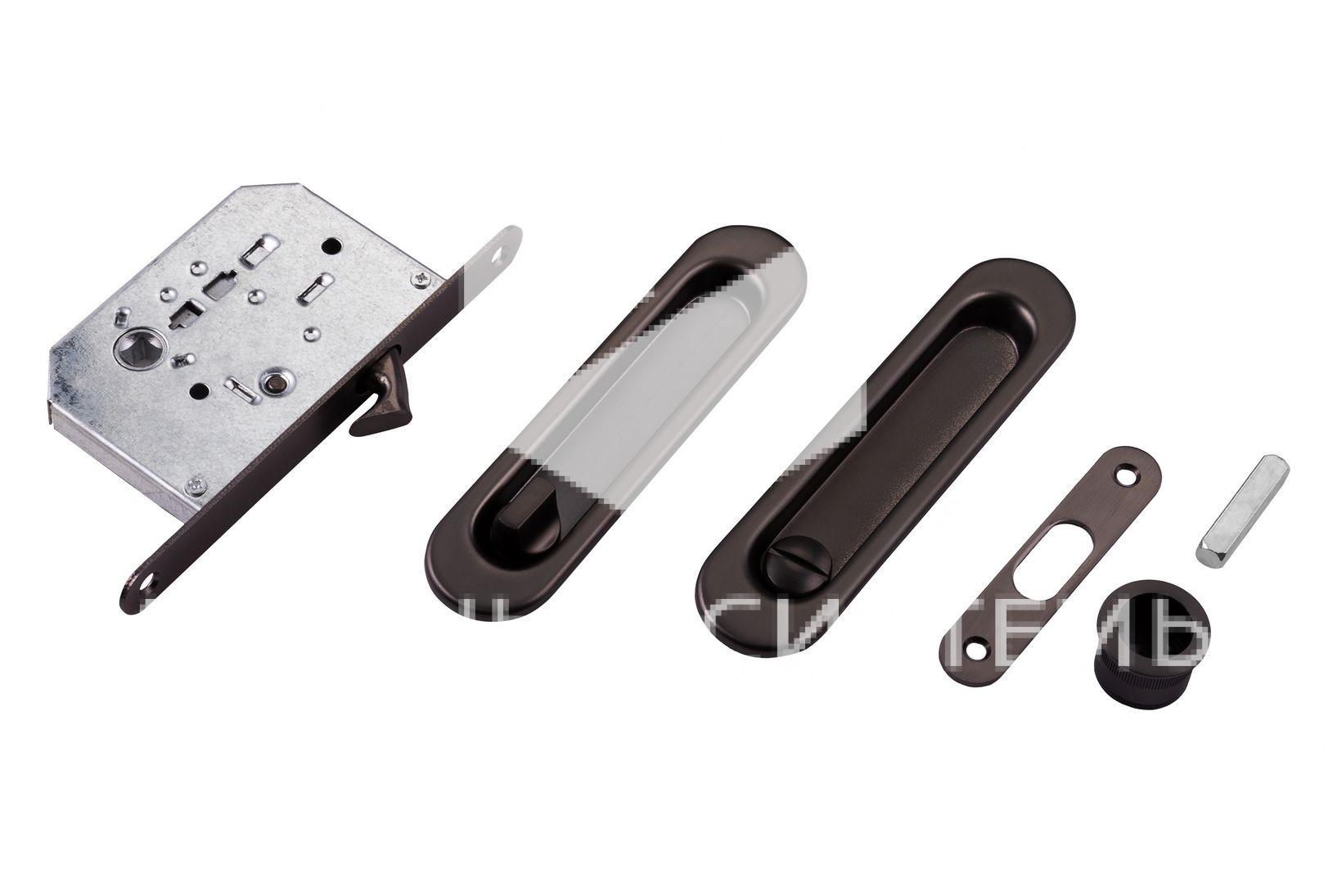 F0000000572 SL Замок GF графит (для раздвижных дверей) — изображение 1