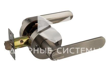 F0000001377_tCqCKcb Ручка с защелкой-кноб ARSENAL 802 SN BK ник (фиксатор) — изображение 1