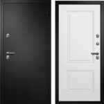 Входная металлическая дверь ПРОФИ (Термо) серебро/ Белая шагрень фрезер №64 — изображение 3