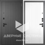 Входная металлическая дверь ЭКО ЛАЙН Графит шагрень/ Белая шагрень — изображение 3