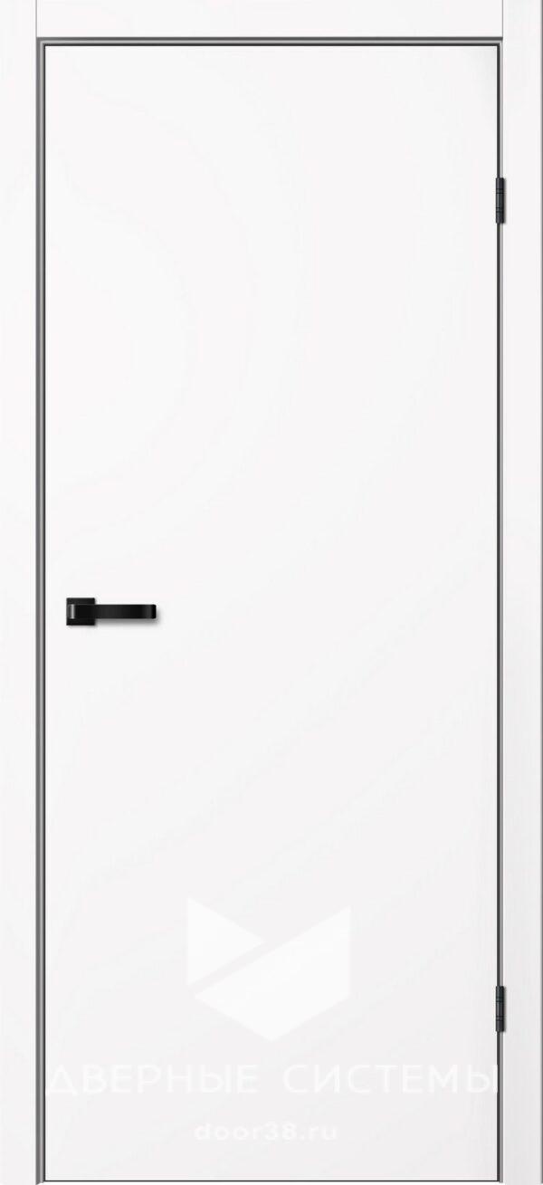 Дверь межкомнатная Фьюжн FN31 ПГ Эмалит Белый (ЧЕРН. K4АБС МагЗ)