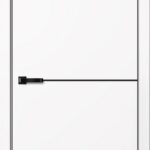 Дверь межкомнатная Фьюжн FN32 ПГ Эмалит Белый (ЧЕРН. K4АБС МагЗ)