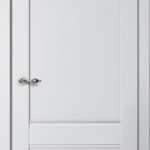 Дверь межкомнатная Классик C01 ПГ Эмалит Серебристый