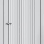 Дверь межкомнатная Классик C07 ПГ Эмалит Серебристый