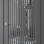 Дверь межкомнатная Классик C07 ПО Эмалит Графит Зеркало