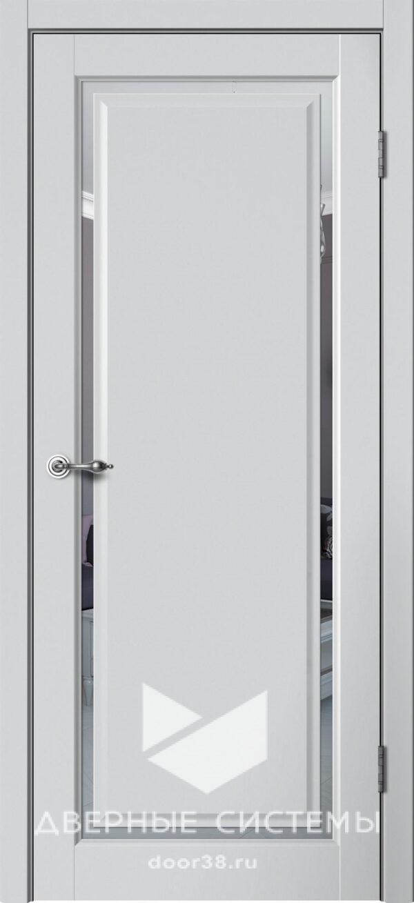 Дверь межкомнатная Эстетик E05 ПО Эмалит Серебристый
