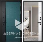 Входная металлическая дверь ДИЛАЙН черный муар/ Велюто Верде — изображение 3