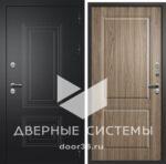 Входная металлическая дверь ШТОРМ (Термо) букле черный/ Орех пекан — изображение 3