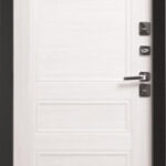 Входная металлическая дверь Винтер 100 Терморазрыв Бланко / Графит