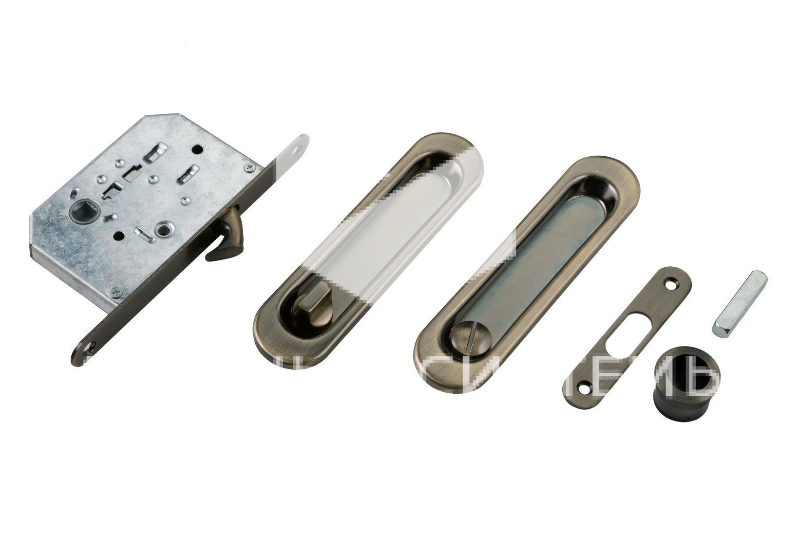 я6390 SL Замок AB медь (для раздвижных дверей) — изображение 1